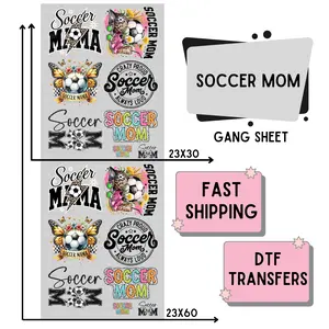 Soccer Mom | Premade DTF Transfer Gang Sheet For Graphic Tees