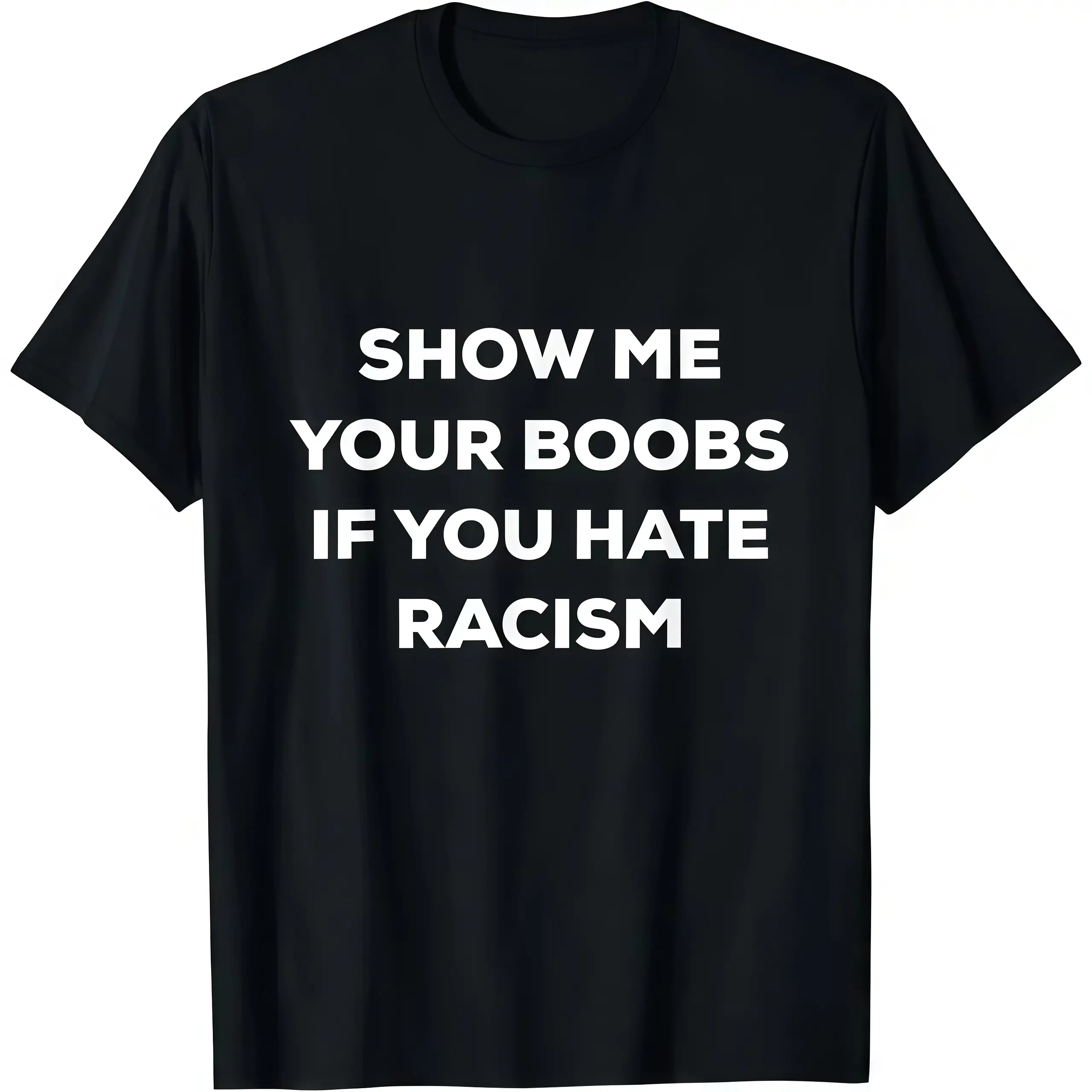 Anti-Racism Art Graphic T-Shirt, Unisex Relaxed Fit Streetwear Top in 100% Cotton, Casual Crew Neck, Menswear, Breathable