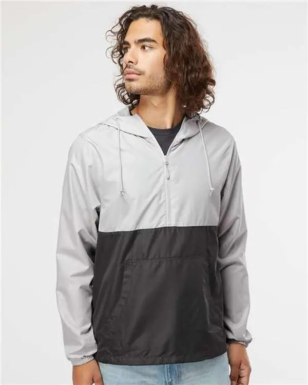 Independent Trading Co. EXP54LWP Lightweight Quarter-Zip Windbreaker Pullover Jacket
