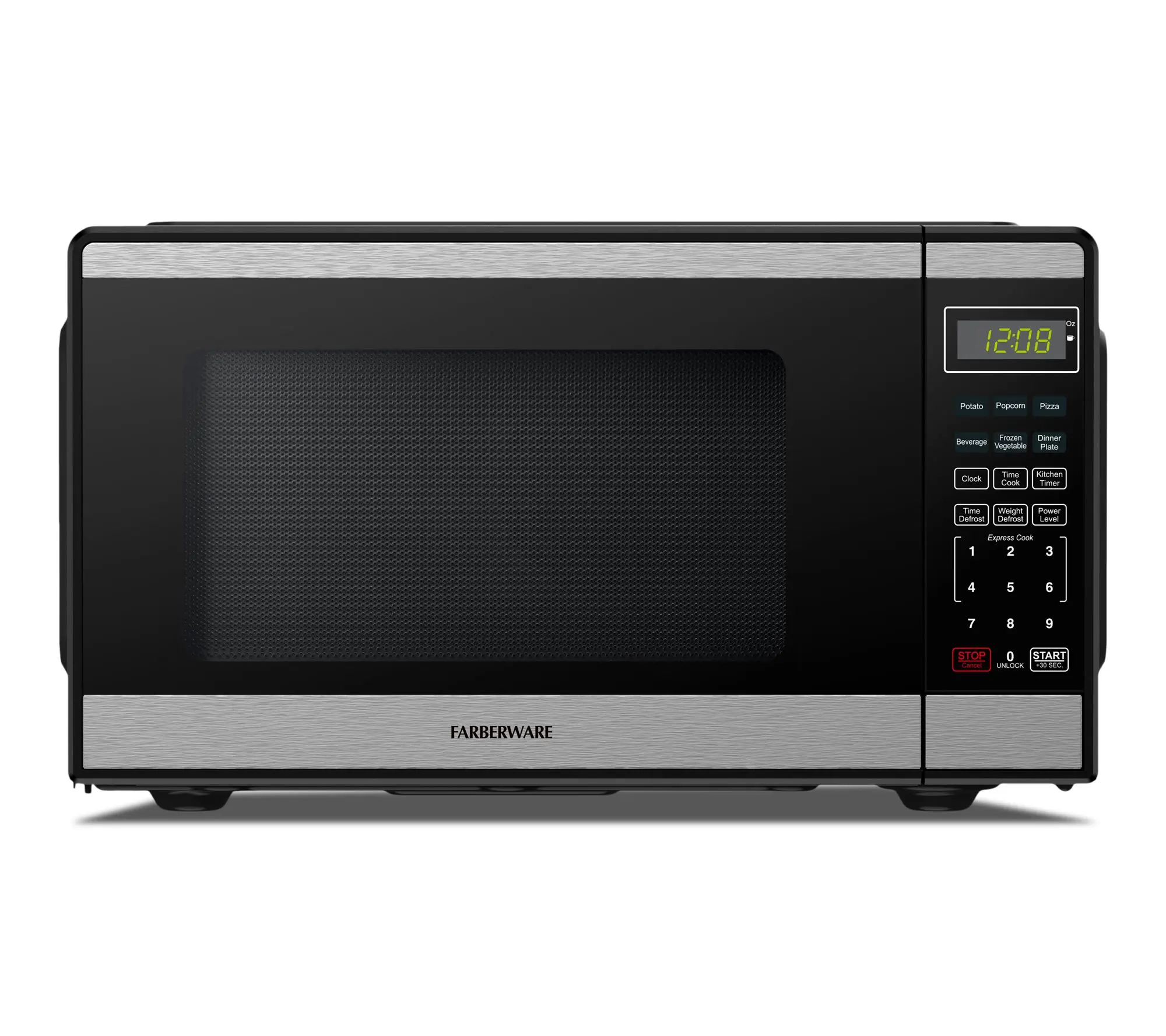 Farberware 0.9 cu. ft. Black & Stainless Steel Microwave Farberware 0.9 cu. ft. Black & Stainless Steel Microwave