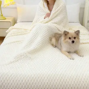 Portable Travel Blanket, Foldable Super Small, Essential for Airplane/camping, Anti-Pilling, All-Season Use, Cozy Blanket