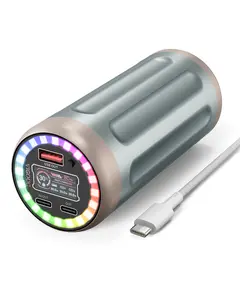 VIGOUC 32450mAh Portable Charger Power Bank, PD 22.5W Fast Charging Battery Pack with RGB Light & TFT Display, 3 Outputs for iPhone 17/16/15, Samsung, iPad, Switch, Camping Emergency