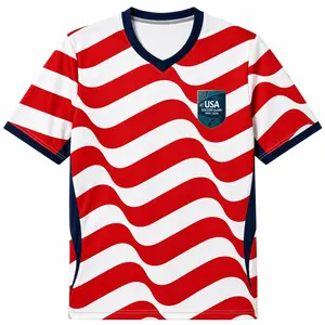 USA Pride Soccer Jersey, Patriotic Red White Blue Football Shirt, American Flag Inspired Sports Tee, Retro Match Day Apparel, Soccer Fan Gift For Men Women Open For Sale!