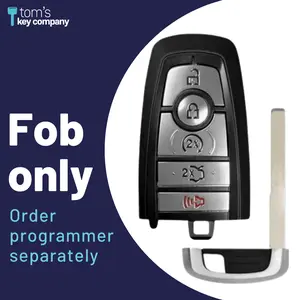 Brand New Aftermarket 5 Button Smart Key with Remote Start and Trunk Release for Select Lincoln Vehicles (FORSK-5B-FOB-HITAG)
