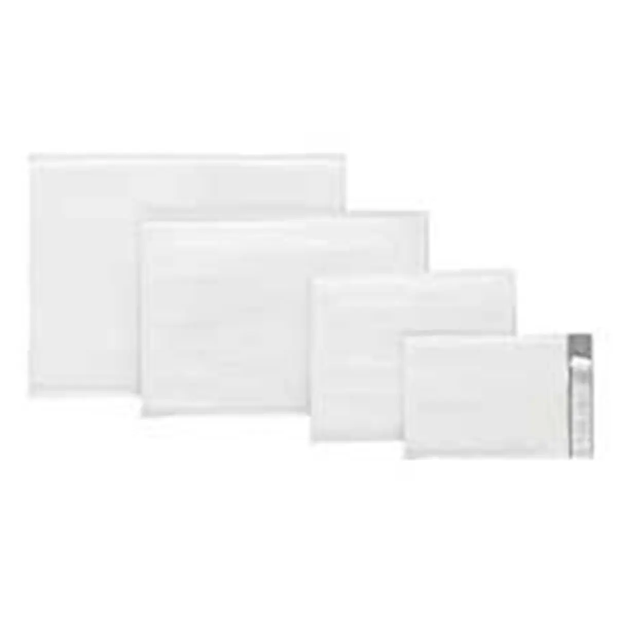 Sealed Air Corporation TuffGard Cushioned Mailers - Lightweight, 10.50In.x16in., 3/16" Barrier Bubble Layer, Textured Surface, Heat-Seal Seams, Easy Closure, Maximum Cushioning for Postage, 25-CT, White