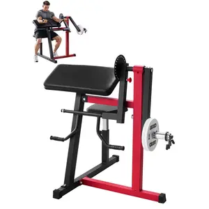VEVOR Preacher Curl Machine, 2 in 1 Bicep Curl Machine and Triceps Extension Machine, Seated Arm Isolated Bicep Station, Strength Training Workout Weight Bench, Exercise Equipment for Home GymSummervibes