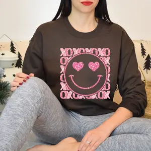 XOXO Sparkly Dark Chocolate Sweatshirt unisex