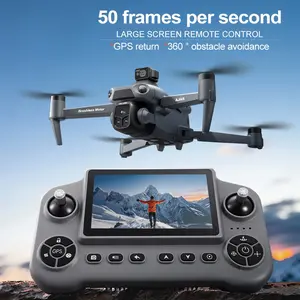 GPS Drone with 8K  Dual Cameras (50fps), 2000m Long Range, Large Screen Remote Controller, Auto Low Power Return, 244g Lightweight Quadcopter, 100m Max Flight Altitude, Lithium-Polymer Battery, 2 Batteries