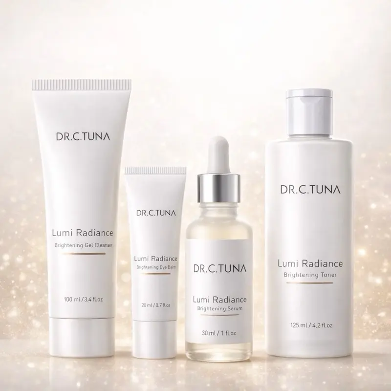 Lumi Radiance Glow Bundle Pigmentation Daily Brightening Face Wash Cream Balm Eye Balm Cleanser Gel Hydrating