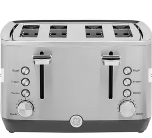 Stainless Steel 4 Slice Toaster with Extra Wide Slots for Bagels Breads Waffles & More 7 Shade Options 1500 Watt Power Durable Kitchen Appliance griddle smokeless fryer rotisserie oven browning air Fryer with Touch Display deals
