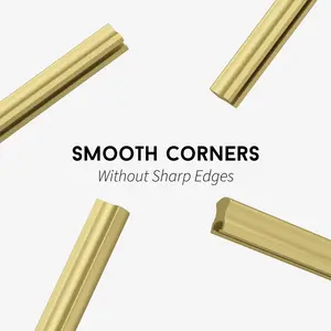 goldenwarm 5 Pack Black/Gold  Adjustable Cabinet Knobs Black Drawer Konbs Cabinet Handles Adjustable Hole Distance,Matte Black Dresser Handles