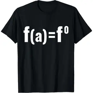 Cotton Streetwear Graphic Tees Casual Round Neck Shortsleeve Fashion F(a)=F0 Maths Equation - F.A.F.O American Meme T-Shirt