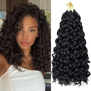 Crochet Braids Deep Wave 14" #1B