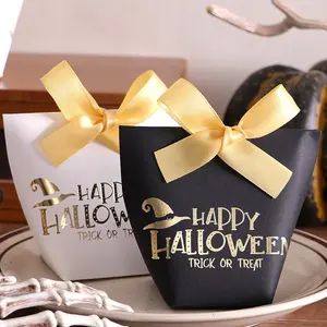 20 Halloween Mini Candy Boxes, Happy Hall Ween Design, Chocolate & Gummy Holder, DIY Stickers, Perfect Halloween Gift Set