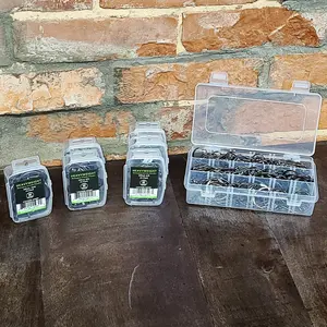 Catfish Sumo Heavyweight 3-2-1 Hook Supply Box - 150 Hooks in 3 Sizes with Flambeau Tuff Tainer for Secure Hooksets