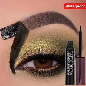 Peel-off eyebrow tint stick - Long-lasting, semi-permanent dark brown and natural black, suitable for all skin types, professional formula for vibrant, smudge-proof brows, and enhanced brows | Natural look | Smudge-proof formula