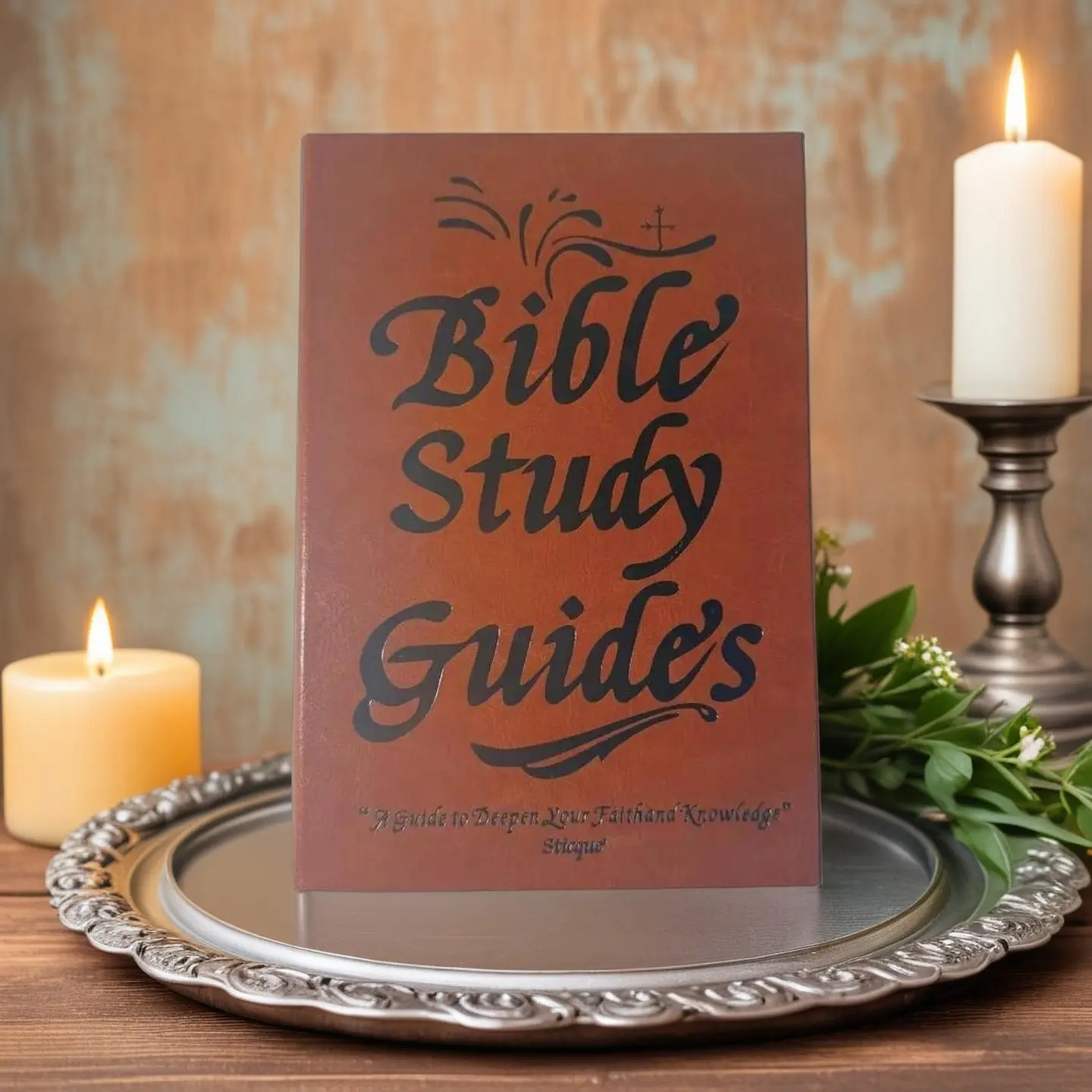 Christian A5 Format PU Leather Bible Study Guide - 66-Page Daily Faith Prayer Journal Aid, Ideal for Personal Study, Festive Christian Gift Ideas, Home & Party Gift Supply-YY