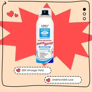 Wonder Lace Bond Sports Edition Adhesive Spray - Lace Wig Adhesive, Melting Spray for Clip-In Hair Extensions, Lace Melting Spray