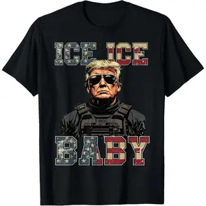Vintage Ice Ice Baby Funny Trump T-Shirt