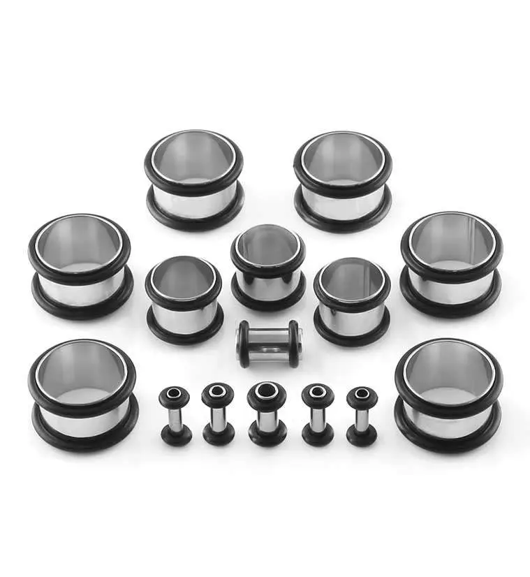 Simple Stainless Steel Ear Tunnels