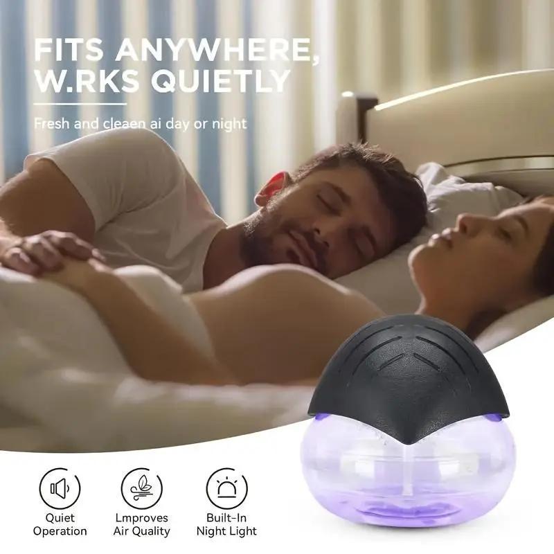 ZUVV Water-Based Purifier Air Washer, Air Revitalizer & Freshener, Air Fresher with 7 LED Color Changing Light for Rooms Summer , Survivals,Summer Wig