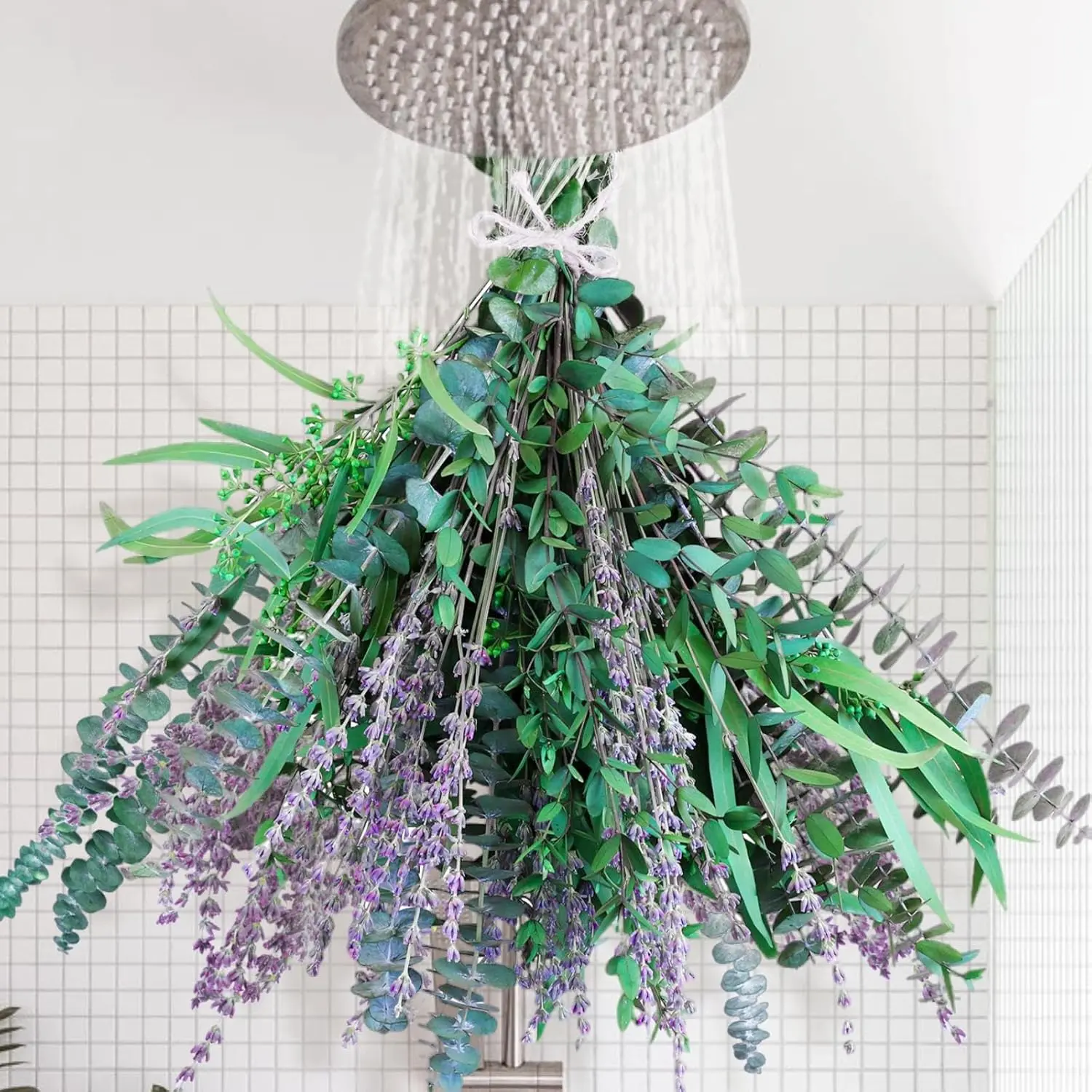 65 count Mix Dried Eucalyptus Stems & Lavender Bundle for Shower, 17"  Real Preserved Eucalyptus Leaves Greenery, Lavender for  Shower , Flower Arrangements, Vase Decor