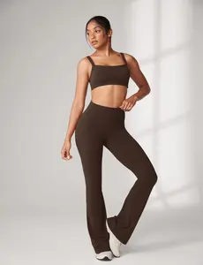 Hugcurve No Front Seam Flare Leggings 33.5''