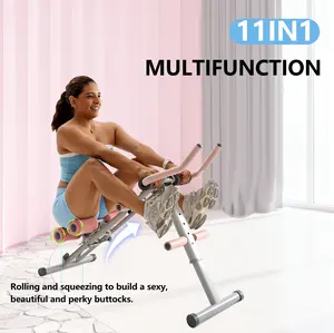 Magic BB Ab Trainer Machine, Adjustable Ab Workout Equipment for Abs Exercise at Home Gym,Foldable Abdominal Trainer for Stomach Workout,Core Strength Training