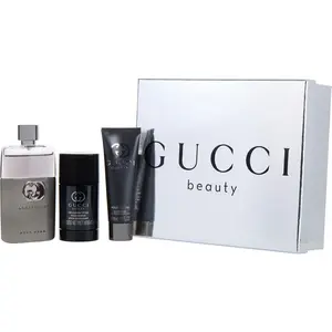 Gucci Guilty Pour Homme Set-Edt Spray 3 Oz & Deodorant Stick 2.5 Oz & All Over Shower Gel 1.6 Oz For Men