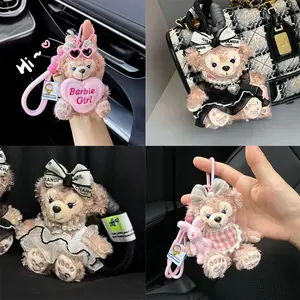Exquisite plush rose keychain accessory plush accessory bear gift