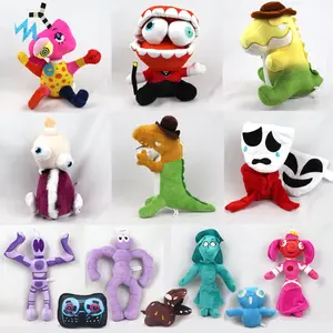 The Amazing Digital Circus Q Version Joker Plush Toy Cartoon Clown Soft Stuffed Doll Game Peripheral Plushie Home Decor Kids Gift