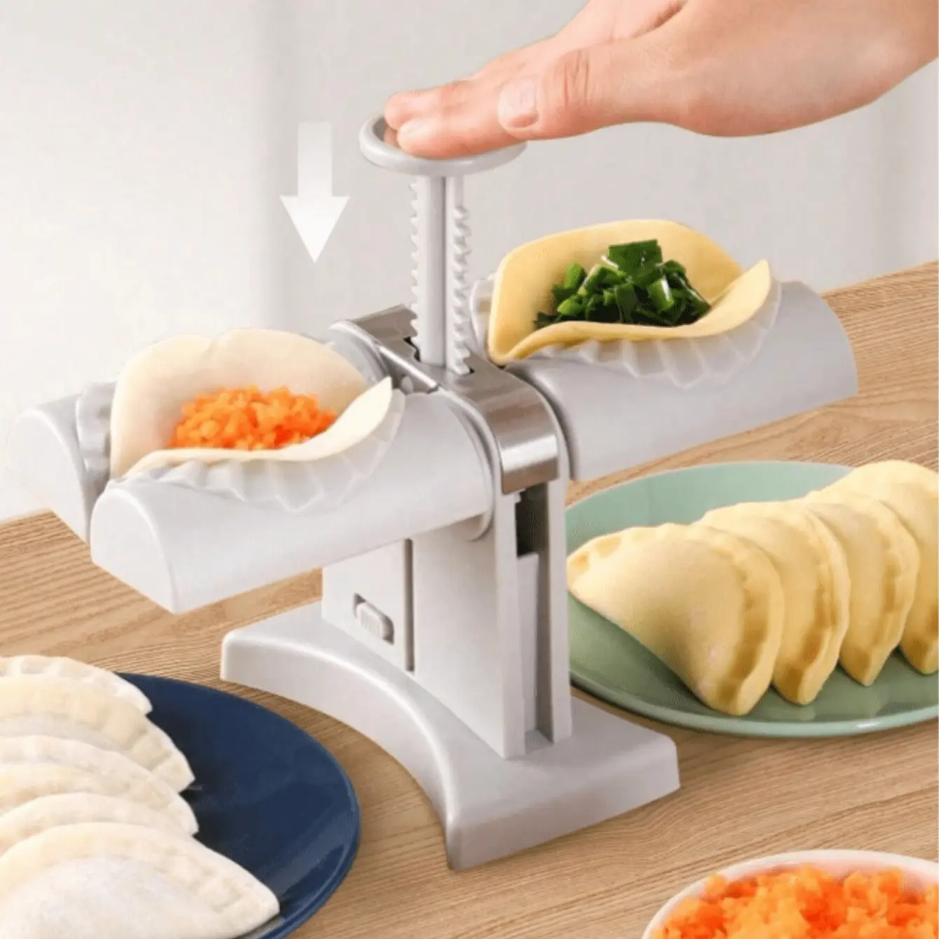 Stainless Steel Dumpling Mold Set, Dual Layer Design, Durable Stainless Material, Ideal for Home Kitchen Use & DIY Projects, Kitchen Gadget, Dumpling Maker