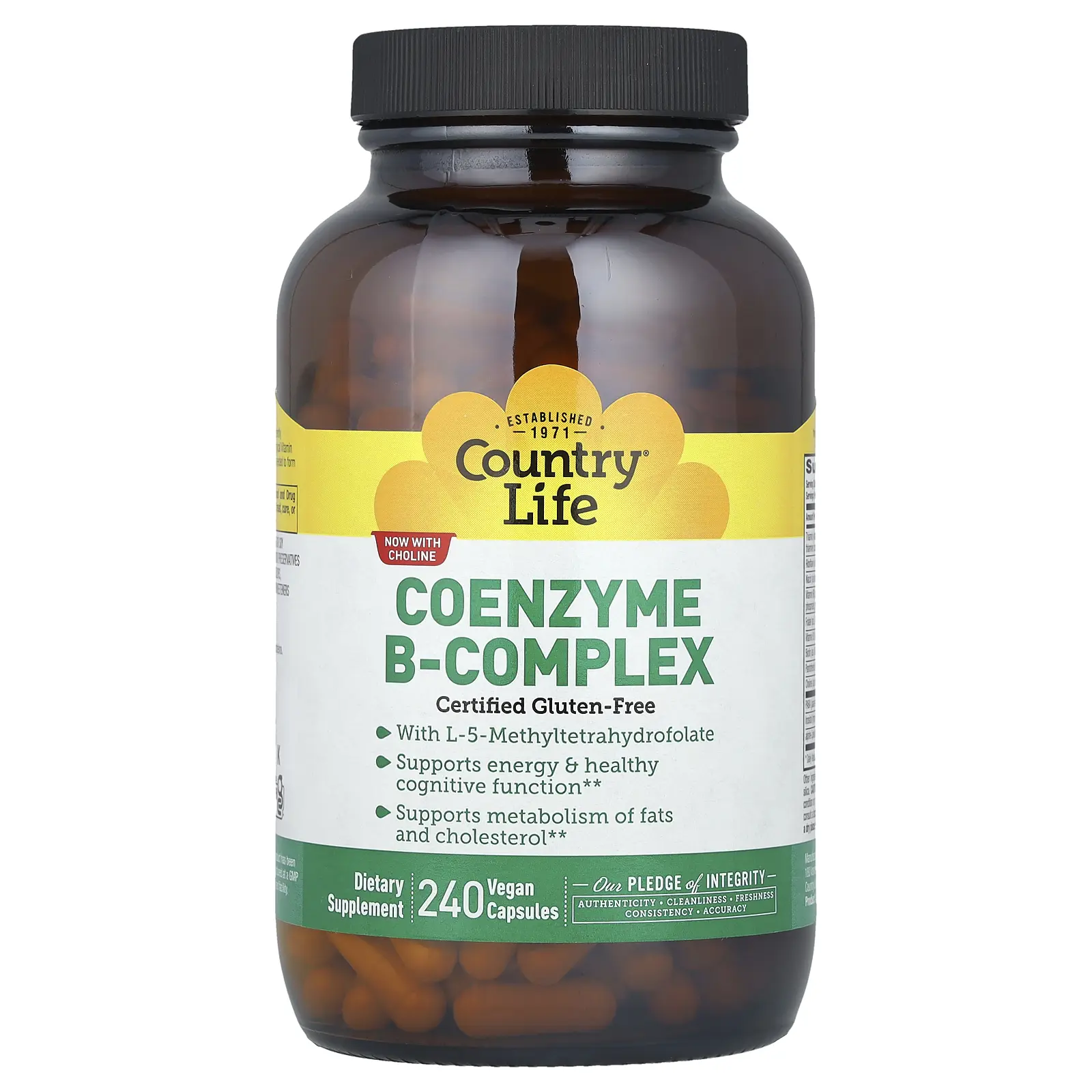 Country Life Coenzyme B-Complex, 240 Vegan Capsules