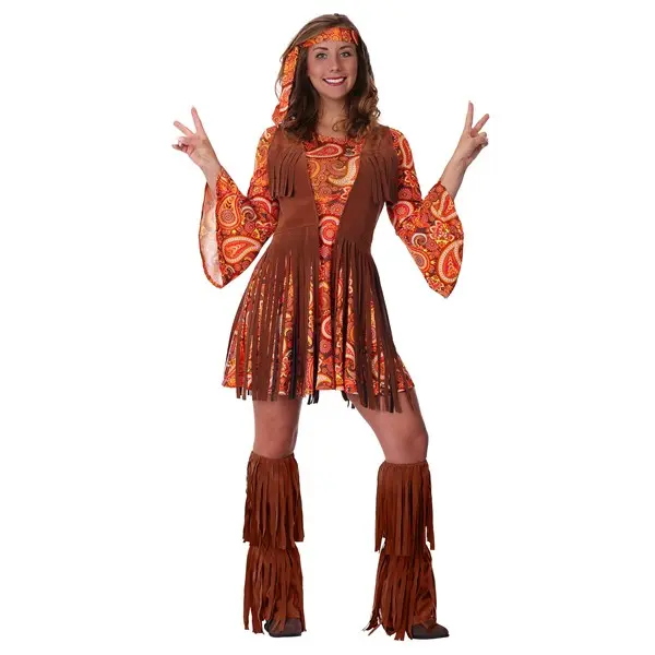 Fringe Hippie Costume for Women