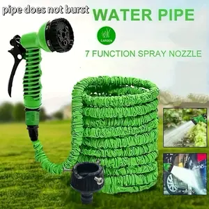 Expandable Garden Hose with Adjustable Spray Nozzle, Multi-Function Watering Equipment, 25ft Soft Tube, Ideal for Yard and Garden, Durable Garden Hose