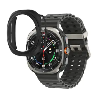 Samsung Galaxy Watch Ultra 47mm PC Hollowed-Out Semi-Enclosed Protective Case, 1-Pack Hard PC Cover Bumper No Fog, Touch-Responsive