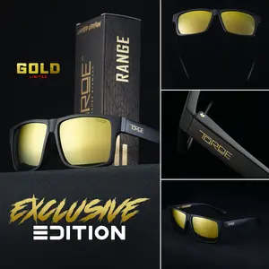 TORDE (GOLD) Exclusive Edition RANGE Polarized Sunglasses with Limited Edition Design and Gold Accents