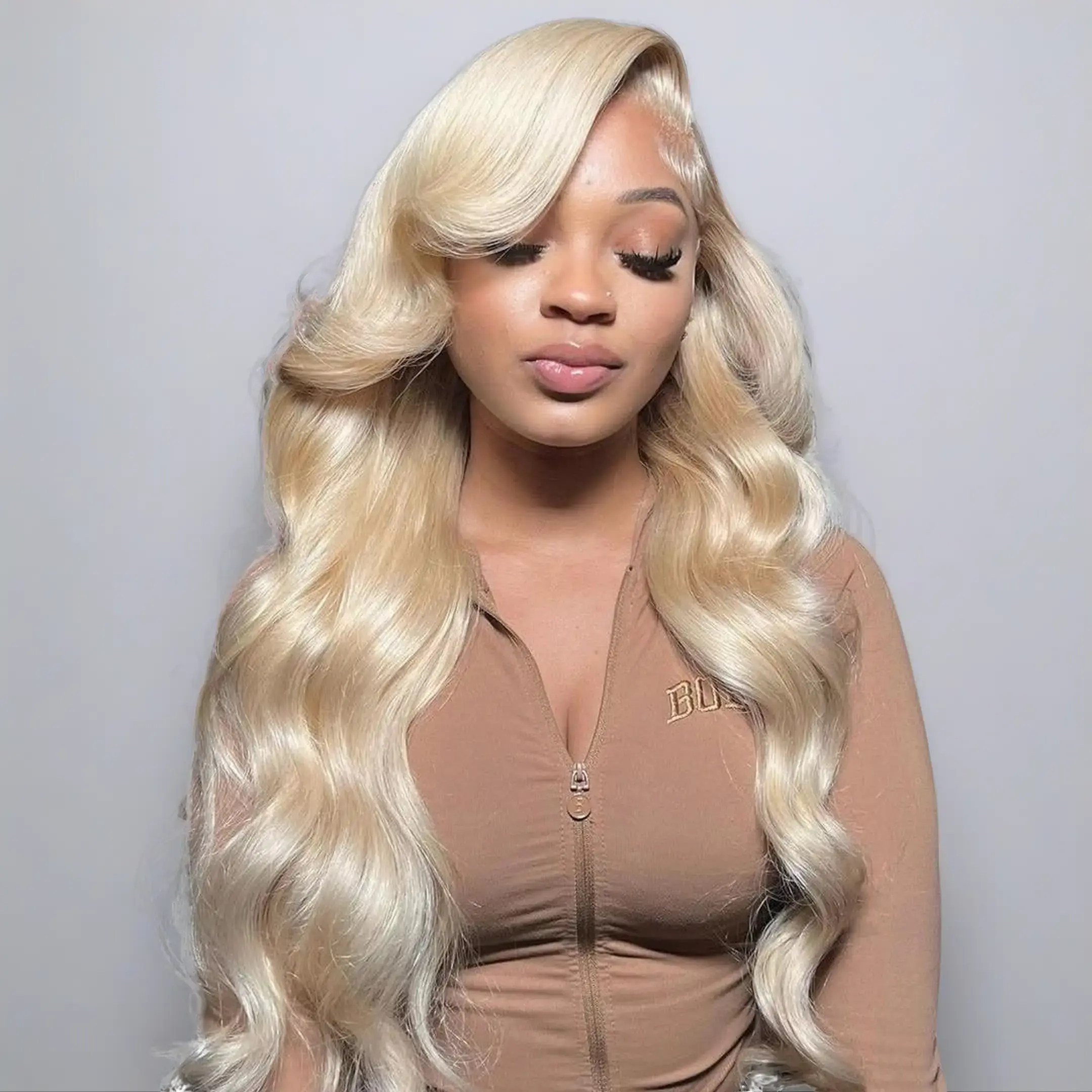 13x6 Lace Front Wig Human Hair 200% Density HD Body Wave Wigs 613 Blonde Wig 100% Human Hair Pre-Plucked