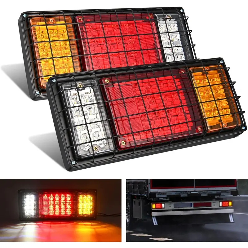 Boat Trailer Lights Kit, Submersible IP68 Waterproof, 12V Rectangular - View #8