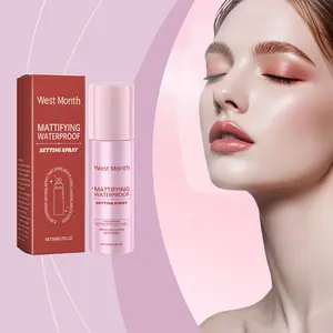 WEST MONTH Matte Hydrating Makeup Fixing Spray - Hyaluronic Formula, Setting, Pore Smoothing, Gentle Moisture Boost, Makeup Protection, Long-Lasting Matte Finish, Shake Well Before Use
