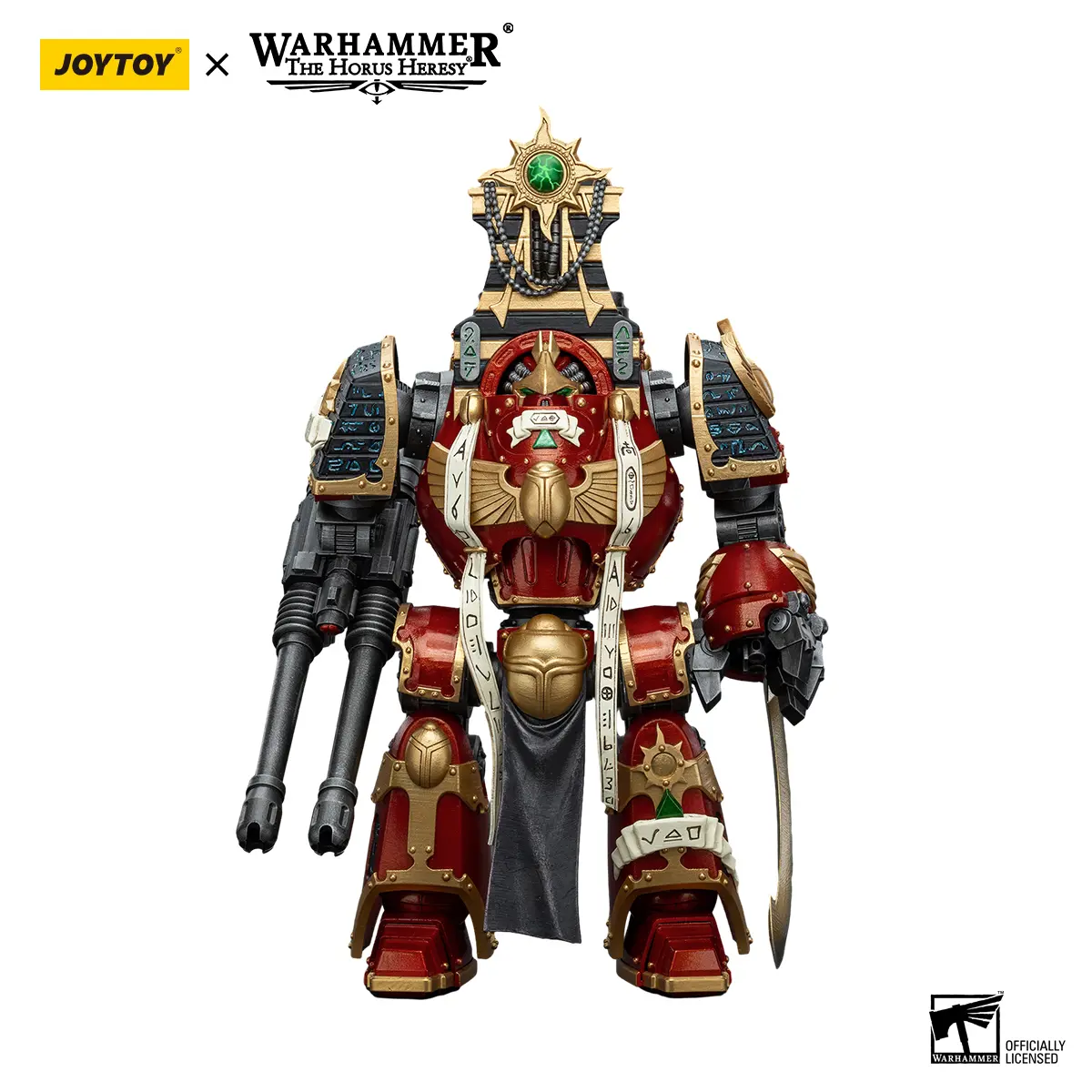 JOYTOY  Warhammer  1/18  Action Figure Thousand Sons Contemptor-Osiron Dreadnought With Gravis Force Blade And Gravis Autocannon JT8636