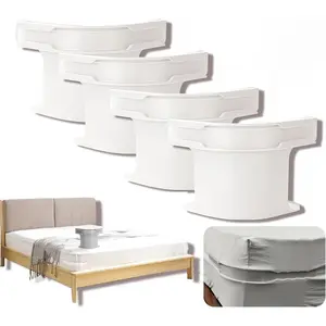 4 Packs Lock Sheet Holders - Secure Bed Sheets, Stop Loose Sheets. Fits Any Mattress Size Sheet Type | Includes Sheet Tucking Tool, Easy Installation