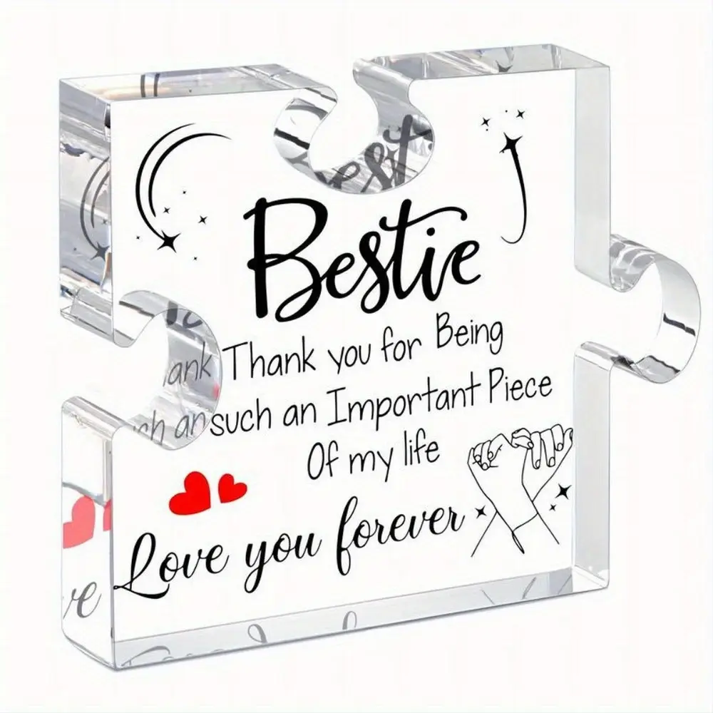 Lukiejac Bestie Gifts for Women, Best Friend Birthday Gifts, Bff Gifts for Friends, Female Work Bestie Gifts, Friendship Gifts, Novelty Desk Decor