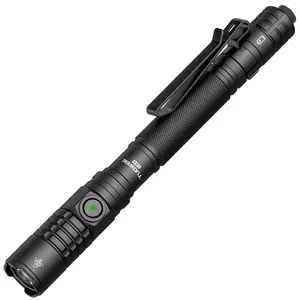 1000lm Rechargeable LED Flashlight, Tactical Tail Switch, USB-C Charging, Pocket Clip, Edc, Camping, Hiking, Emergency Light, High Lumens Flashlight, Super Bright Flashlight