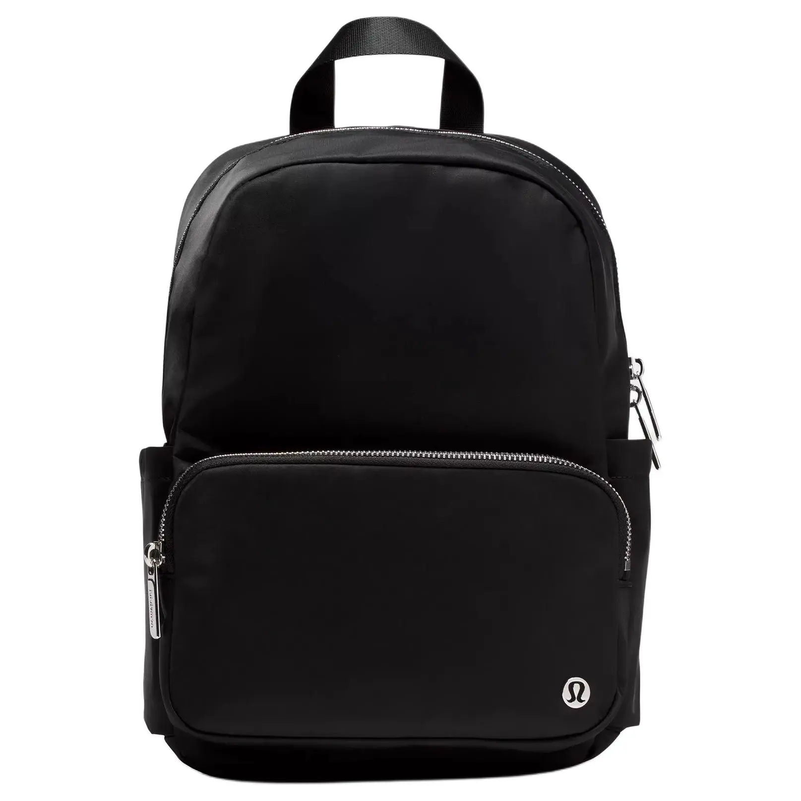 Lululemon Everywhere 11.5L Backpack with Metal Hardware and Logo, Unisex Small Couple Style in Black, Oak Brown, and Silver