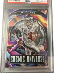 Topps 2024 Cosmic Chrome Cosmic Universe Case Hit Michael Vick PSA 9 Collectible Trading Card