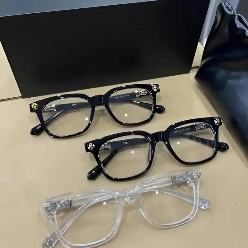 Unisex Square Retro Eyeglasses - 2-Tone Black & Transparent Bicolor Frame Non-Prescription Glasses, Basic Fashion Casual Stylish Square Frames Eyeglass for Everyday Wear, Trendy Frames Eyewear, Basic Fashion Eyeglasses, Casual Stylish Glasses