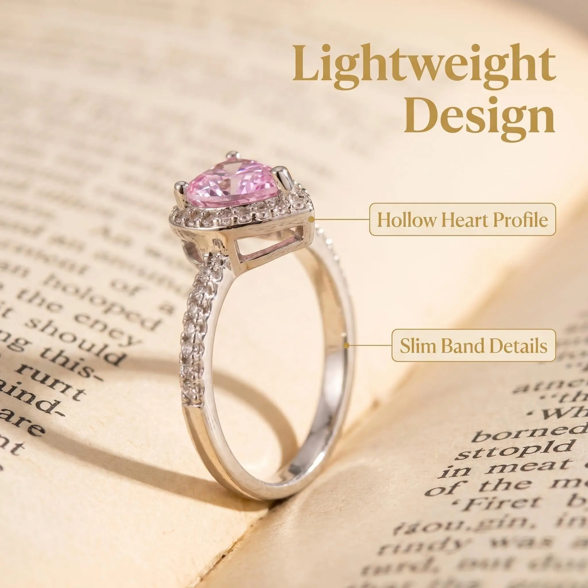 Mother’s Day Gift for Mom & Mother-in-Law, Elegant Heart Ring Gift Box Set, Meaningful Jewelry for Mother, Grandma Gift, Appreciation Jewelry for Women