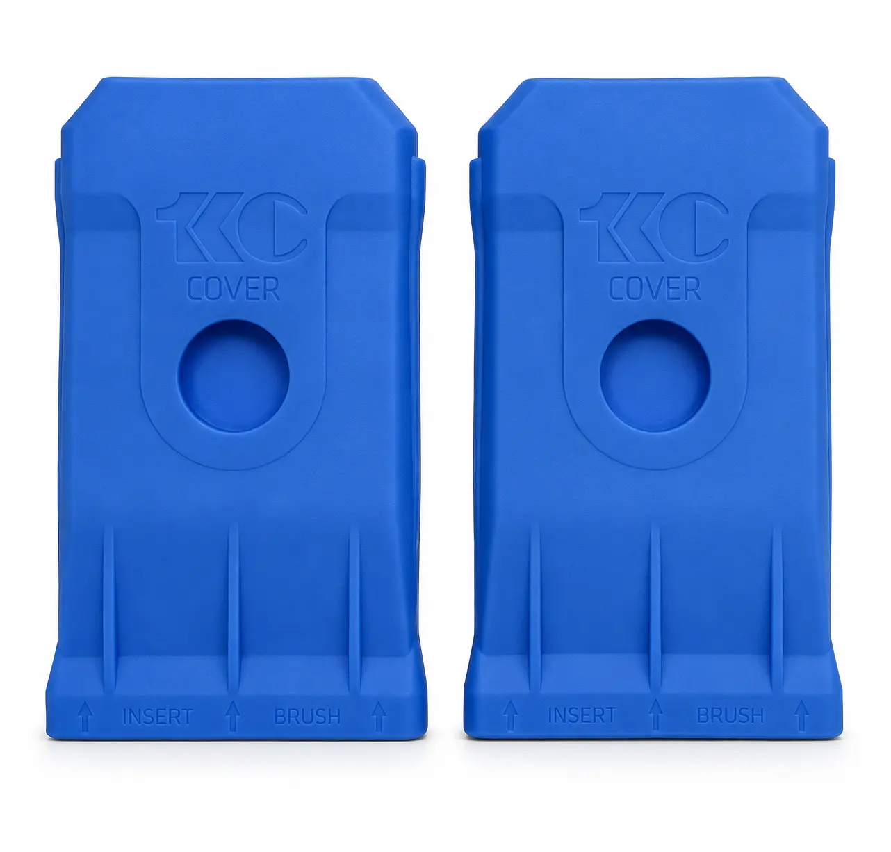 1KCover Premium Silicone Paint Brush Covers — Blue - Set of 2