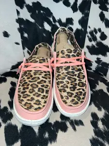 WOMENS Cheetah Leopard Leather Hey Dudes